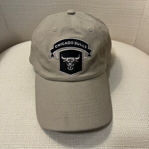 Chicago Bulls Cap Brown Black Mens Strap Back Dad Hat NBA Basketball Adult *